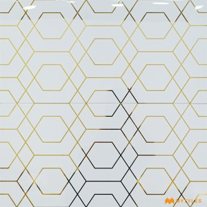 undefined-Ceramic White Highlighter Wall Tile Code28662 (300x600mm, High Glossy)