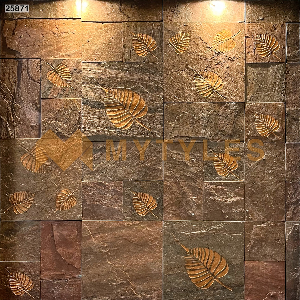 undefined-Natural Stone Cladding Code25871 (Random Size in Box, Rustic)-Delphi Copper