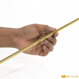 undefined-Stainless Gold U Patti Code1284 (10x1200mm, Metal)