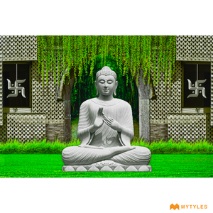undefined-Vitrified Buddha Poster Wall Tile Code23509 (600x900mm, Glossy)