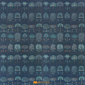 undefined-Vitrified Blue Tropical Floor and Wall Tile Code38316HL (600x1200mm, Sugar)