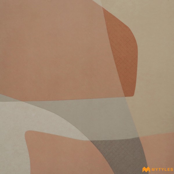 Moroccan Tiles-Vitrified Brown Moroccan Floor and Wall Tile Code33435 (600x600mm, Matt)