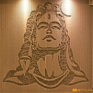 undefined-Granite Shiva Mural Code29086 (4x4 Feet, Stone, 1Pc Pkg)