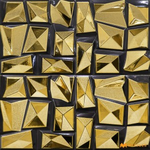 undefined-Ceramic Gold Highlighter Wall Tile Code36190 (300x600mm, Metallic)
