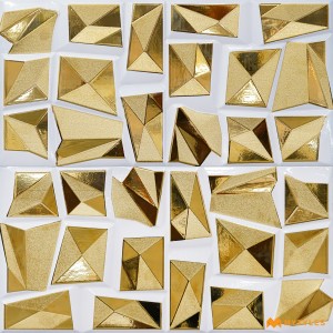 undefined-Ceramic Gold Highlighter Wall Tile Code36189 (300x600mm, Metallic)