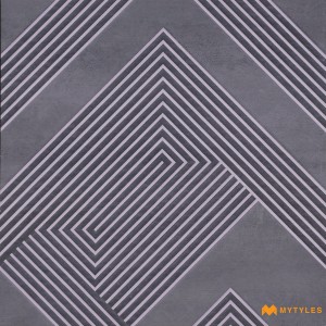 undefined-Vitrified Gray Digital Parking Tile Code26091 (400x400mm, Matt)