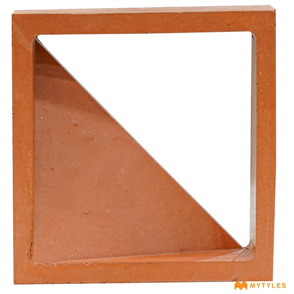 Terracotta Clay Jali-Terracotta Slice Jali Code31755 (200x200mm, Matt)