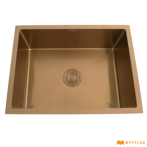 Steel Sink-Futura Kitchen Sink-Hand Carved Color Serie FS2418HM Code14087(24x18")CopperRose
