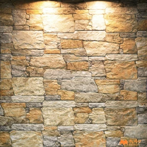 undefined-Imported Brown Elevation Wall Tile Code34651 (160x400mm, Matt)