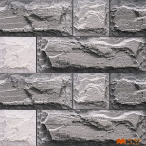 undefined-Ceramic Gray Elevation Wall Tile Code37625 (300x600mm, Sugar)