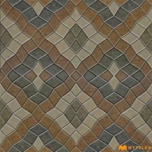undefined-Vitrified Brown Digital Parking Floor and Wall Tile Code28784 (300x300mm, Matt)