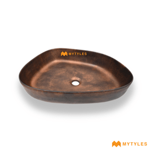 undefined-Quartz Black Copper Wash Basin Code16869 (400x540mm, Matt)