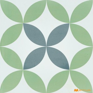 undefined-Vitrified Green Moroccan Floor and Wall Tile Code31766 (300x300mm, Matt)