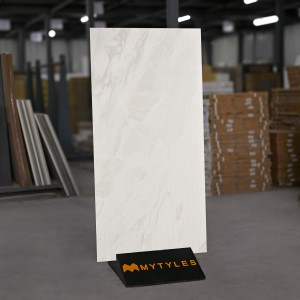 undefined-Vitrified White Textured Floor and Wall Tile Code34109 (600x1200mm, Matt)