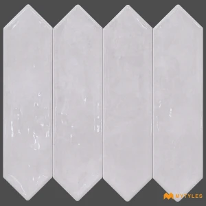 undefined-Off White Picket Subway Wall Tile Code38093 (75x300mm, Glossy)