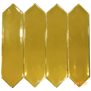 undefined-Golden Picket Subway Wall Tile Code38106 (75x300mm, Metallic)