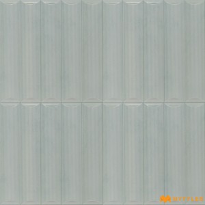 undefined-Ceramic Blue Fluted Wall Tile Code27308 (300x300mm, Matt)