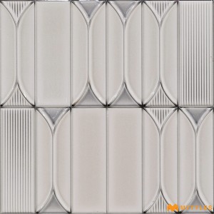 undefined-Ceramic Half White Subway Wall Tile Code26690 (300x300mm, Glossy)