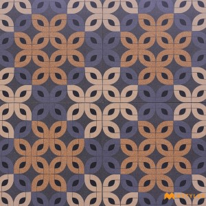 undefined-Vitrified Blue and Brown Digital Parking Tile Code31236 (400x400mm, Matt)