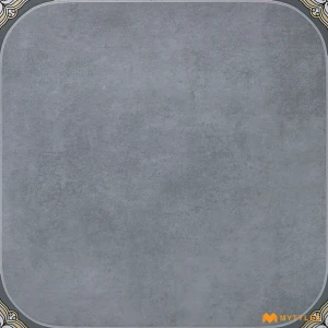 undefined-Vitrified Gray Octagonal Floor and Wall Tile Code38489 (600x600mm, Carving Matt)