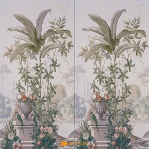 undefined-Vitrified Green Tropical Floor and Wall Tile 38305HL2 (600x1200mm, Sugar)