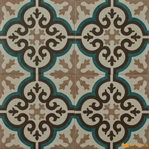 undefined-Ceramic Moroccan Tile Code19338 (200x200mm, Matt)