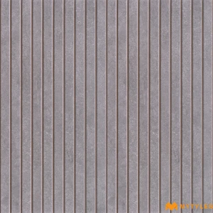undefined-Stone Grey Fluted Matt Ceramic Textured Wall Tile Code40072 300x600mm 6Pc
