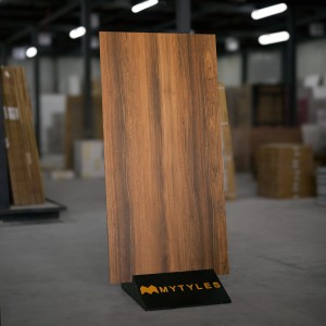 undefined-Vitrified Brown Wooden Floor and Wall Tile Code29502 (600x1200mm, Matt)