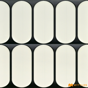 undefined-Black And White Moroccan Wall Tile Code26669 (300x300mm, Matt)