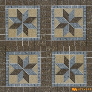 undefined-Vitrified Brown Digital Parking Floor and Wall Tile Code28785 (300x300mm, Matt)