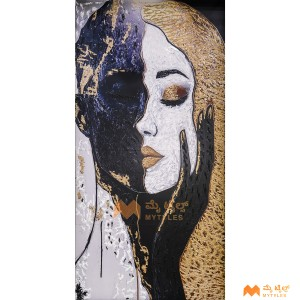 undefined-Vitrified Soulful Silence Wall Poster Code37688 (4x8 Feet, Matt)