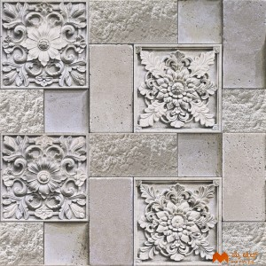 undefined-Ceramic Gray Elevation Wall Tile Code37621 (300x600mm, Sugar)