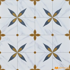 undefined-Ceramic White Moroccan Floor and Wall Tile Code28935 (300x300mm, Matt)