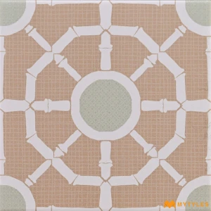 undefined-Vitrified Brown Moroccan Floor and Wall Tile Code38591 (200x200mm, Matt)
