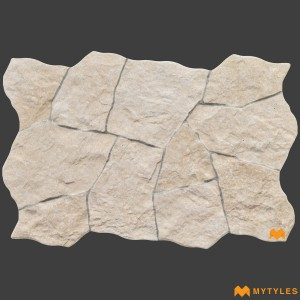 undefined-Imported Beige Elevation Wall Tile Code33618 (400x620mm, Matt)