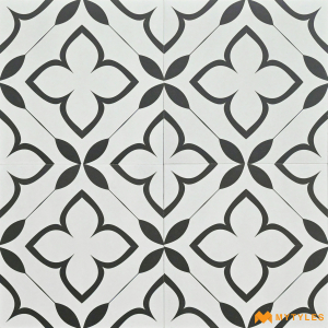 Buy 1x1 Feet White Moroccan Wall & Floor Tile code27323 Online