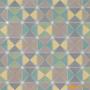 undefined-Vitrified Yellow Moroccan Floor And Wall Tile Code26893 (300x300mm, Mat