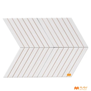 undefined-Imported White Subway Wall Tile Code37809 (150x259mm, Matt)