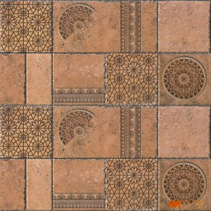 undefined-Ceramic Brown Elevation Wall Tile Code37600 (300x600mm, Matt)