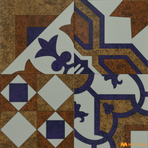 undefined-Vitrified Moroccan Tile Code1864 (200x200mm, Matt)