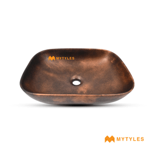 undefined-Quartz Black Copper Wash Basin Code16851 (330x460mm, Matt)