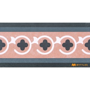 undefined-Pink Carpet Design Floor and Wall Tile Code30735 (150x300mm, Matt)