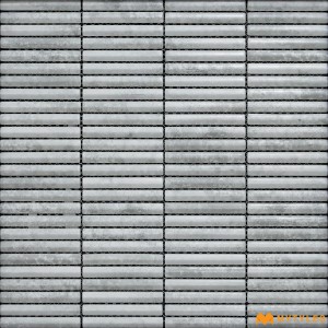 undefined-Imported Gray Kitkat Mosaic Wall Tile Code30497 (297x303mm, Matt)