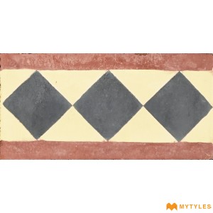 undefined-Athangudi Tile Code30403 (127x254mm, Matt)