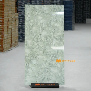 undefined-Ice Crystal Glossy Double Charged Marble Vitrified Tile Code38892 600x1200mm 2Pc