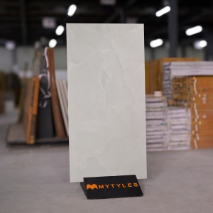 undefined-Vitrified Gray Floor and Wall Tile Code28033 (600x1200mm, Matt)