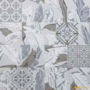 undefined-Vitrified White Tropical Floor and Wall Tile Code33661 (600x600mm, Matt)