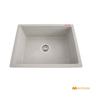 undefined-Futura Kitchen Sink - Quartz Series FS 2418 NQ Wheat Spot Code14130 (24x18x8 inch,Single Bowl)