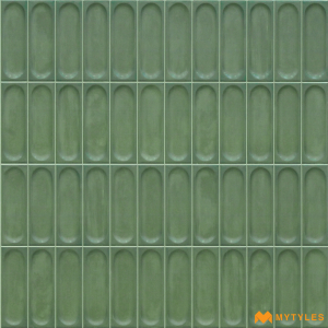 undefined-Ceramic Green Geometric Wall Tile Code27570 (300x600mm, Matt)