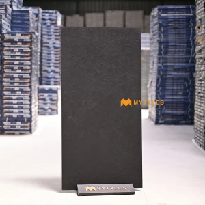 undefined-Grestough Black Matt Vitrified Wall And Floor Tile Code31992 600x1200mm 2Pc